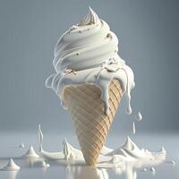 Ice cream cone, photo