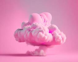 Pink abstract cloud romantic concept, photo