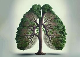 Lung from tree, AI generated photo