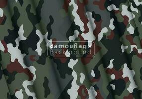 Camouflage background textile uniform vector image