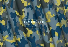 Camouflage background textile uniform vector image