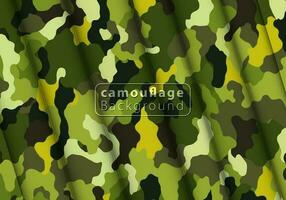 Camouflage background textile uniform vector image