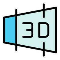 3d interface icon vector flat