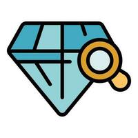 Narcissism diamond icon vector flat