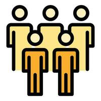 Colleague friends icon vector flat