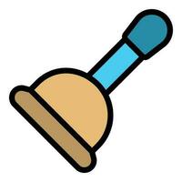 Rubber plunger icon vector flat