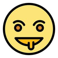 Evil emoji icon vector flat