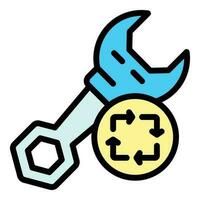 Technical backup icon vector flat