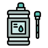 Ph meter chemistry icon vector flat