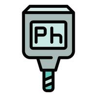 Ph equipment icon vector flat