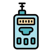 Engineering laser meter icon vector flat