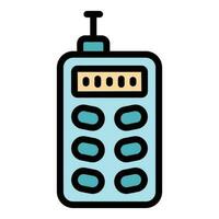 Survey laser meter icon vector flat