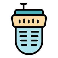 Electronic laser meter icon vector flat