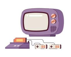 Electric devices for video gaming semi flat colour vector object. Gamepad with control sticks. Editable cartoon clip art icon on white background. Simple spot illustration for web graphic design