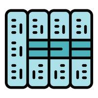 Server stack internet icon vector flat