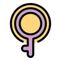 género identidad gay icono vector plano
