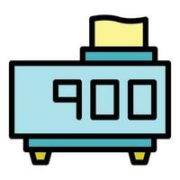 Taximeter traffic icon vector flat