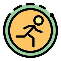 Runner phone app icon vector flat