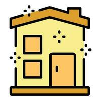 Clean house icon vector flat