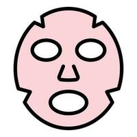 Face mask icon vector flat