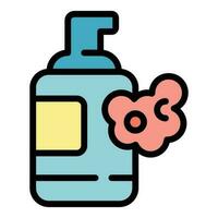 Korean cosmetics dispenser icon vector flat