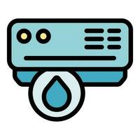 Repair air conditioner water icon vector flat