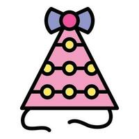 Party hat icon vector flat