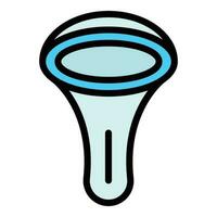 Shower head hot icon vector flat