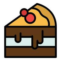 Tiramisu icon vector flat