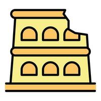 Venice building icon vector flat