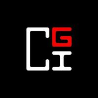 CGI letter logo creative design with vector graphic, CGI simple and modern logo. CGI luxurious alphabet design