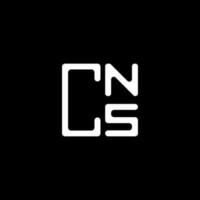 cns letra logo creativo diseño con vector gráfico, cns sencillo y moderno logo. cns lujoso alfabeto diseño