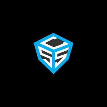 CSS letter logo creative design with vector graphic, CSS simple and modern logo. CSS luxurious alphabet design