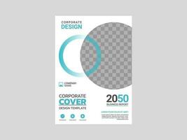 Creative corporate book cover design vector