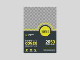 Creative corporate book cover design vector