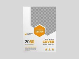 Creative corporate book cover design vector