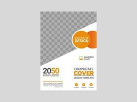 Creative corporate book cover design vector