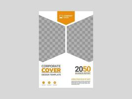 Creative corporate book cover design vector