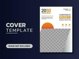 Creative corporate book cover design vector