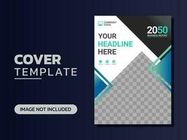 Creative corporate book cover design vector