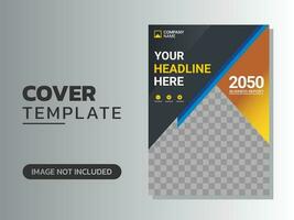 Creative corporate book cover design vector