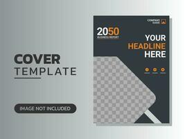 Creative corporate book cover design vector