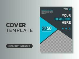 Creative corporate book cover design vector
