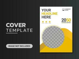 Creative corporate book cover design vector