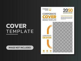 Creative corporate book cover design vector