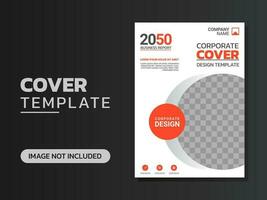 Creative corporate book cover design vector