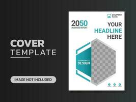 Creative corporate book cover design vector