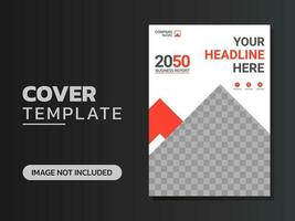 Creative corporate book cover design vector