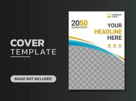 Creative corporate book cover design vector