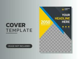 Creative corporate book cover design vector